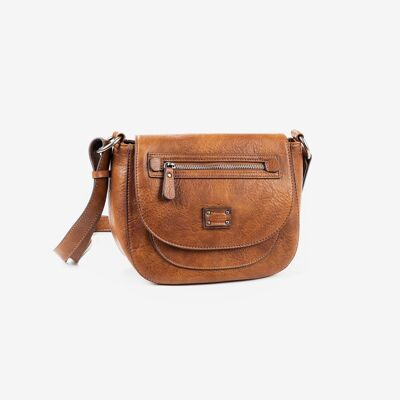 Shoulder bag, leather color, New Clas Series - 24x18x11 cm