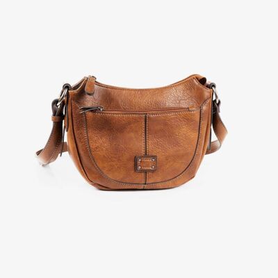 Shoulder bag, leather color, New Clas Series - 25x18x9 cm