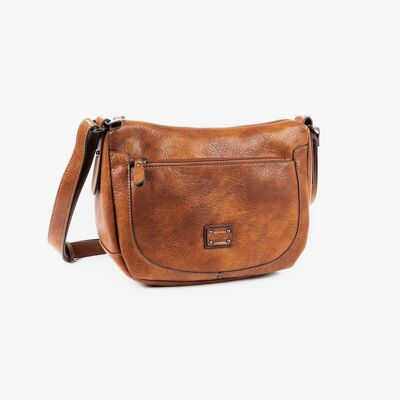 Shoulder bag, leather color, New Clas Series - 29x21x10 cm