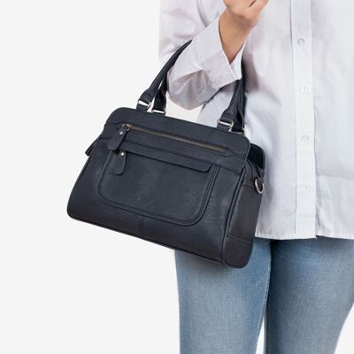 Blue Classic Series handbag and shoulder bag - 32x22x10 cm