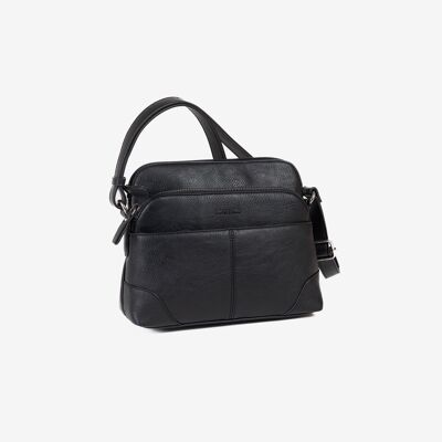 Sac bandoulière classique noir - 25x21x10 cm