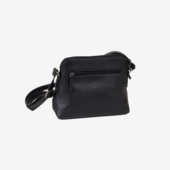 Sac bandoulière classique noir - 25x21x10 cm 3