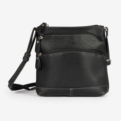Mini black bag for women - 20x21x6 cm
