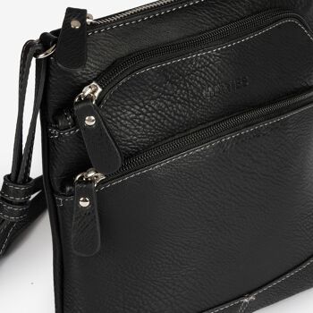 Mini sac noir pour femme - 20x21x6 cm 2