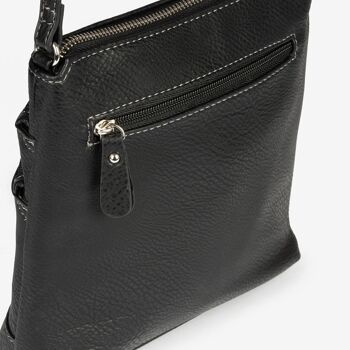 Mini sac noir pour femme - 20x21x6 cm 4