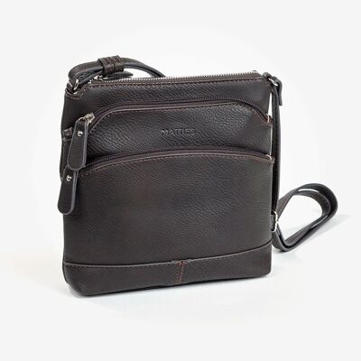 Mini bag for women, coffee color - 20x21x6 cm