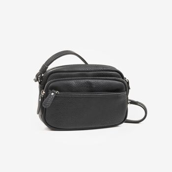 Petit sac à bandoulière, couleur noire, Série Minibags - 21x14 cm 1