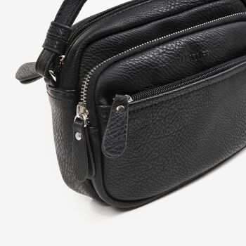 Petit sac à bandoulière, couleur noire, Série Minibags - 21x14 cm 3