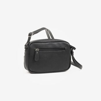 Petit sac à bandoulière, couleur noire, Série Minibags - 21x14 cm 4