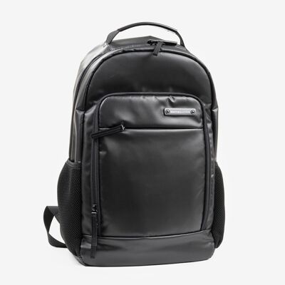 Nylon Sport backpack, black - 29x40x14 cm