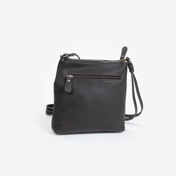 Petit sac à bandoulière, marron, Série Minibags - 12x21 cm 3