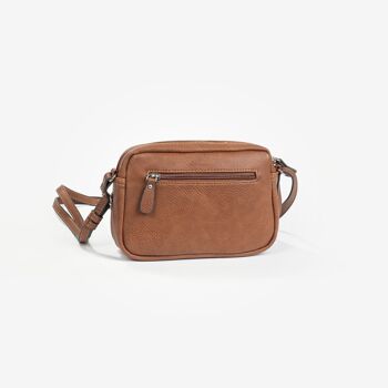 Petit sac bandoulière, couleur cuir, Série Minibags - 21x14 cm 4