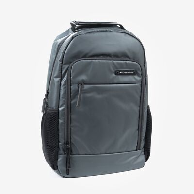 Nylon Sport backpack, dark gray color - 29x40x14 cm