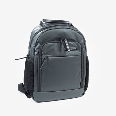 Zaino sportivo in nylon, colore grigio scuro - 27x27x13 cm