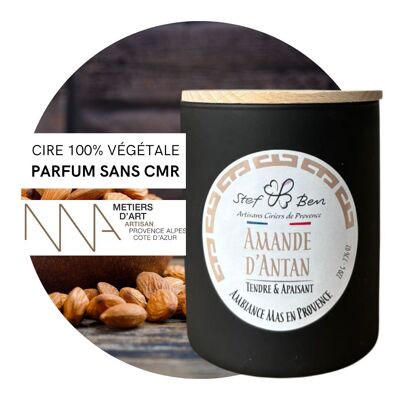 AMANDE D'ANTAN scented candle, hand-poured by ciriers d'art