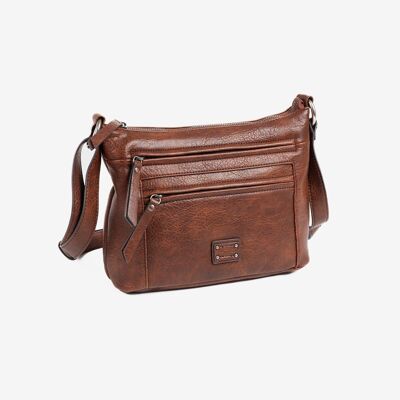 Shoulder bag, brown, New Classic Series. 28x21x11cm