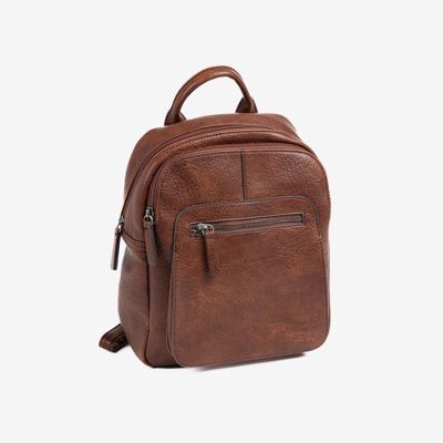 Women's backpack, brown, Backpacks Series. 24x28x11cm