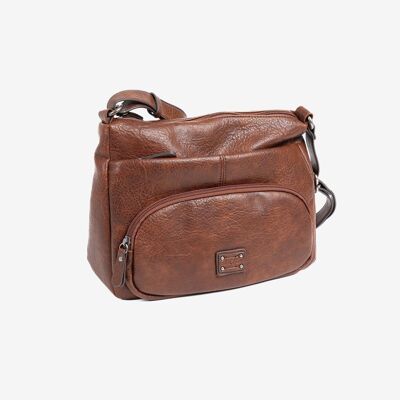 Shoulder bag, brown, New Classic Series. 29x22x11cm