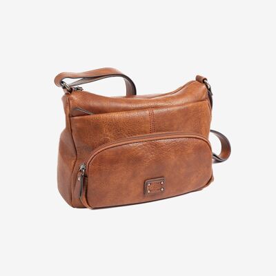 Shoulder bag, leather color, New Classic Series. 29x22x11cm
