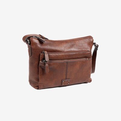 Shoulder bag, brown, New Classic Series. 29x22x12cm