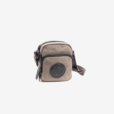 Small bag for men, brown, Sahara Collection - 14x16x7 cm