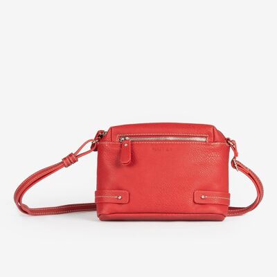 Minibag rojo para mujer - 21x16x7 cm