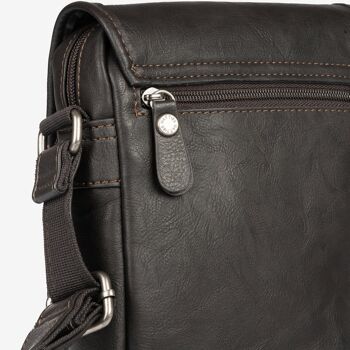 Sac reporter homme marron, Collection New Classic - 18x23 cm 3