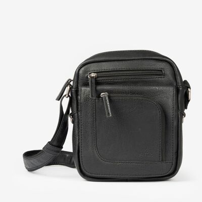 Black shoulder bag, Reporters Classic Sport Collection - 19x23 cm