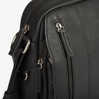 Sac bandoulière noir, Collection Reporters Classic Sport - 17x22 cm - Mod.2 2