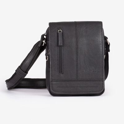 Black shoulder bag, Reporters Classic Sport Collection - 17x22 cm - Mod. 1