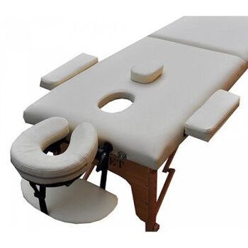 Table de massage ZENET ZET-1042 taille L crème 2