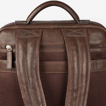 Sacs à dos en cuir marron, Collection Wash Leather - 34x40 cm 4