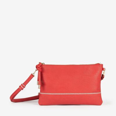 Red clutch bag matties - 26x17 cm