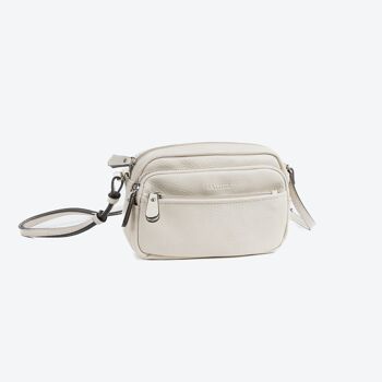 Petit sac bandoulière, couleur beige, Série Minibags - 21x14 cm 1