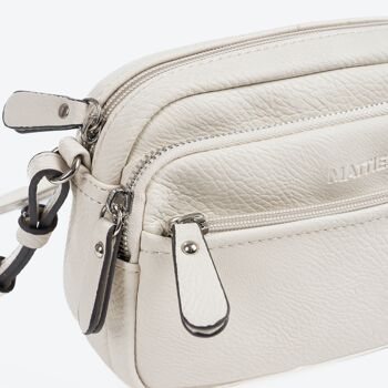 Petit sac bandoulière, couleur beige, Série Minibags - 21x14 cm 2