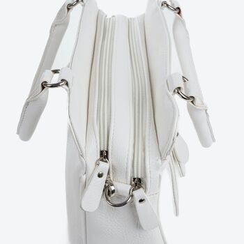 Sac à main et sac à bandoulière Classic Series, couleur blanche - 32x22x10 cm 3