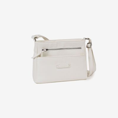 Classic bag, white color - 29x22x10 cm - 21951