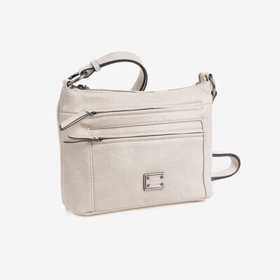 Shoulder bag, beige color, New Class Series. 28x21x11cm