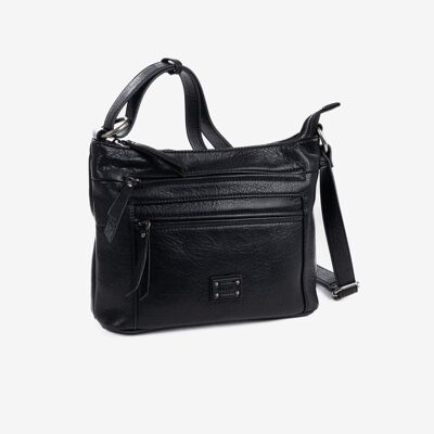Shoulder bag, black color, New Class Series. 28x21x11cm