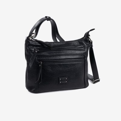 Borsa a spalla, colore nero, Serie New Class. 28x21x11 cm