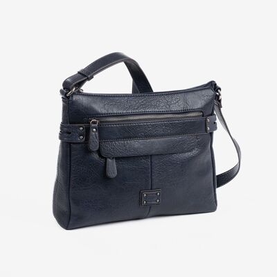 Shoulder bag, blue color, New Class Series. 29x23x9.5cm