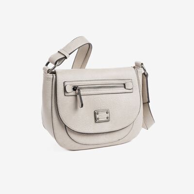 Shoulder bag, beige color, New Class Series. 24x18x11cm