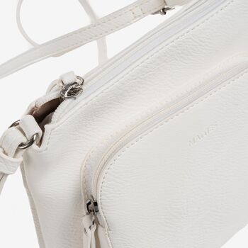 Mini sac pour femme, coloris blanc - 20,5x21x7 cm 3