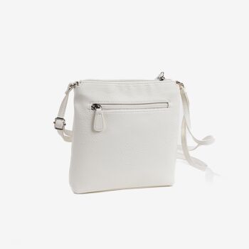 Mini sac pour femme, coloris blanc - 20,5x21x7 cm 4