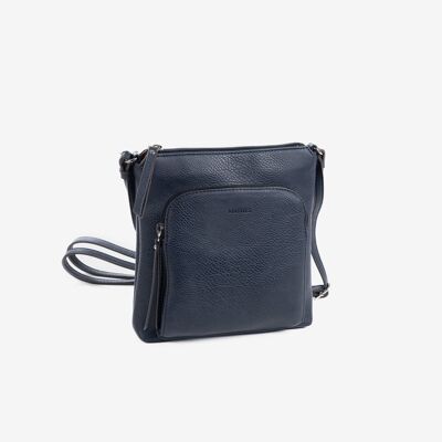 Minibag for women, blue color - 20.5x21x7 cm