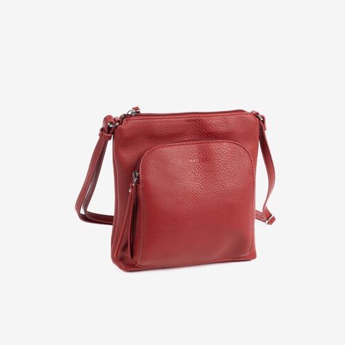 Minibag para mujer, color rojo - 20.5x21x7 cm