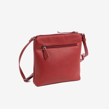 Mini sac pour femme, couleur rouge - 20,5x21x7 cm 4