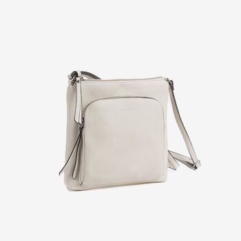 Mini sac pour femme, couleur beige - 20,5x21x7 cm 1