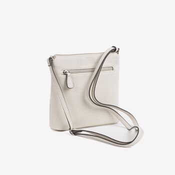 Mini sac pour femme, couleur beige - 20,5x21x7 cm 4