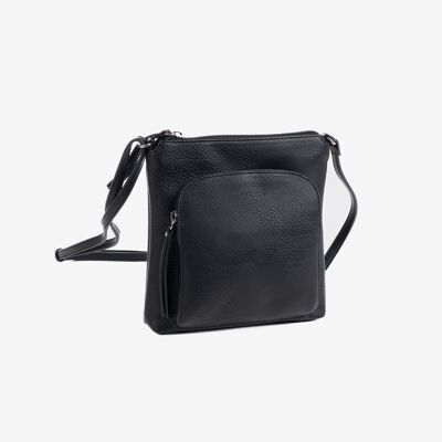 Minibag for women, black color - 20.5x21x7 cm